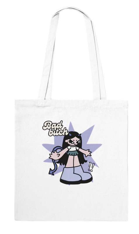 Bad Bitch 100% Cotton Tote Bag – Bold, Reusable, Unapologetic.