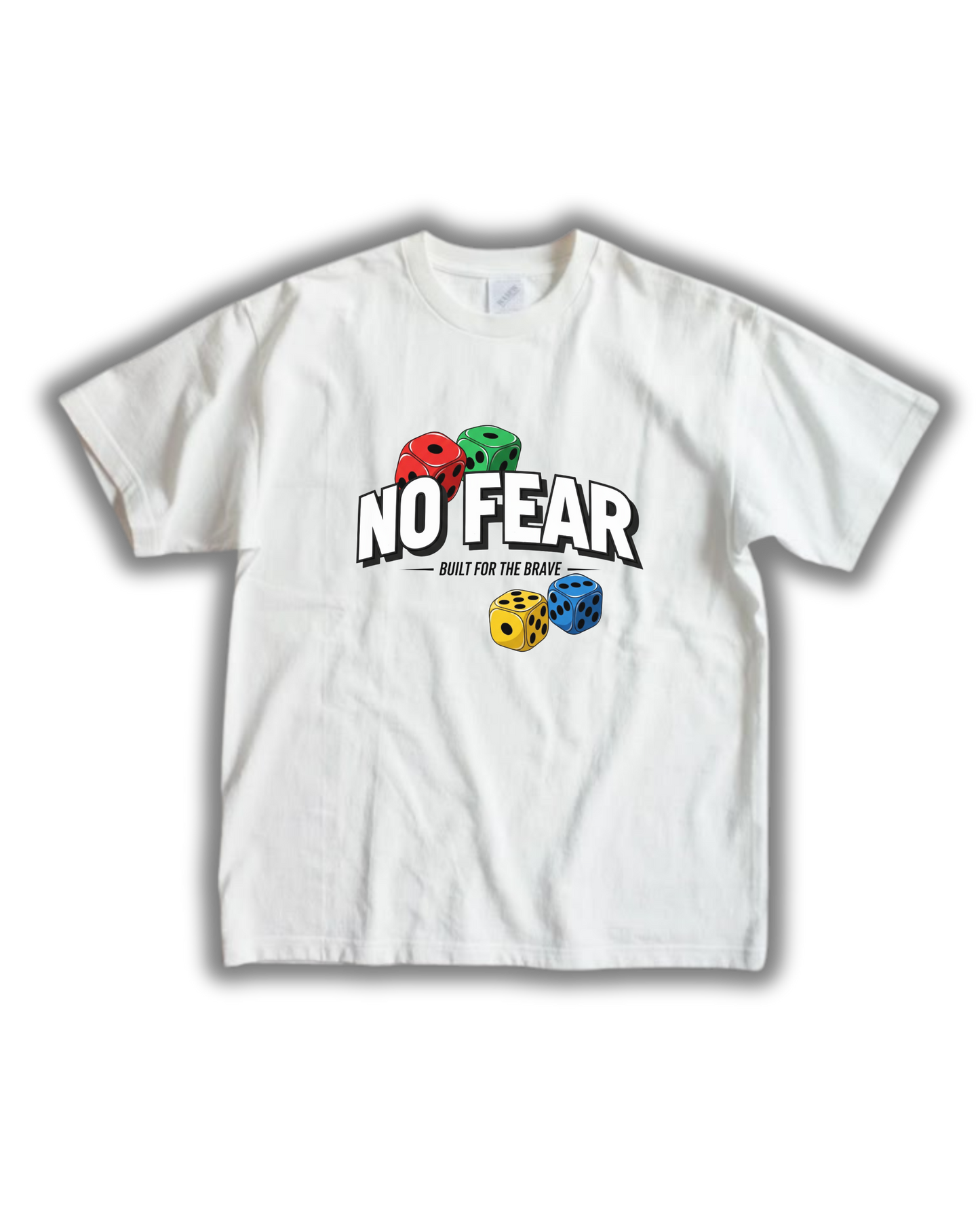 "No Fear" Graphic T-Shirt – Motivational Streetwear Tee, Unisex Fit, 100% Cotton, Empowerment Clothing