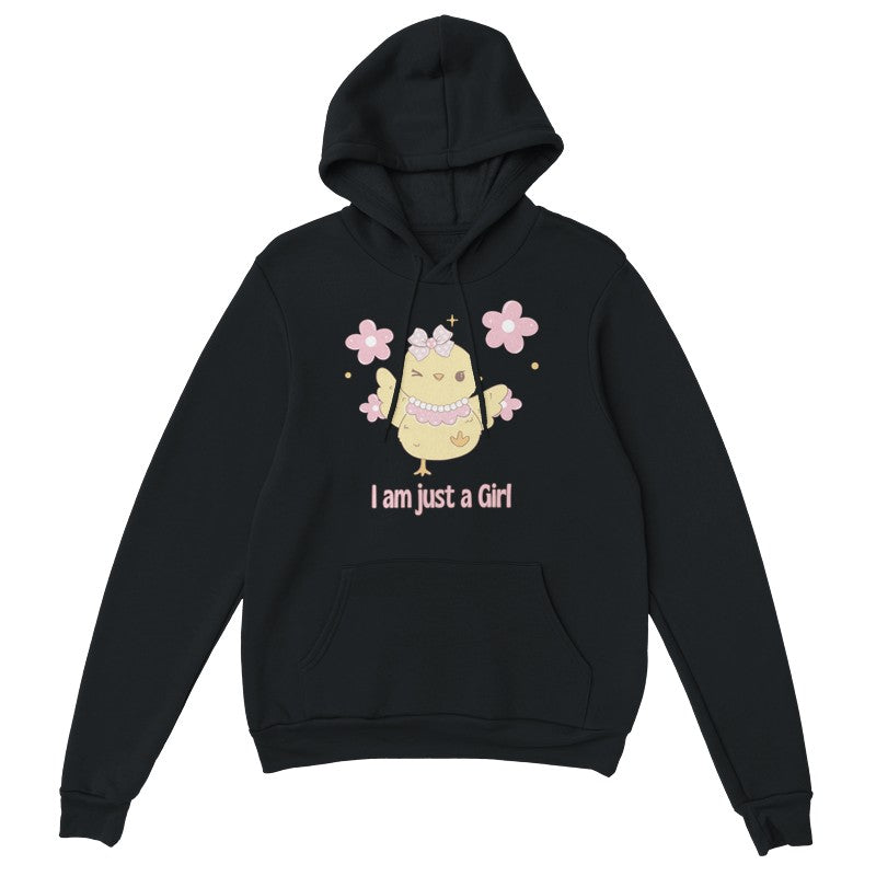 I'm Just a Girl Oversized Streetwear Hoodie – Pullover Hoodie for Girls