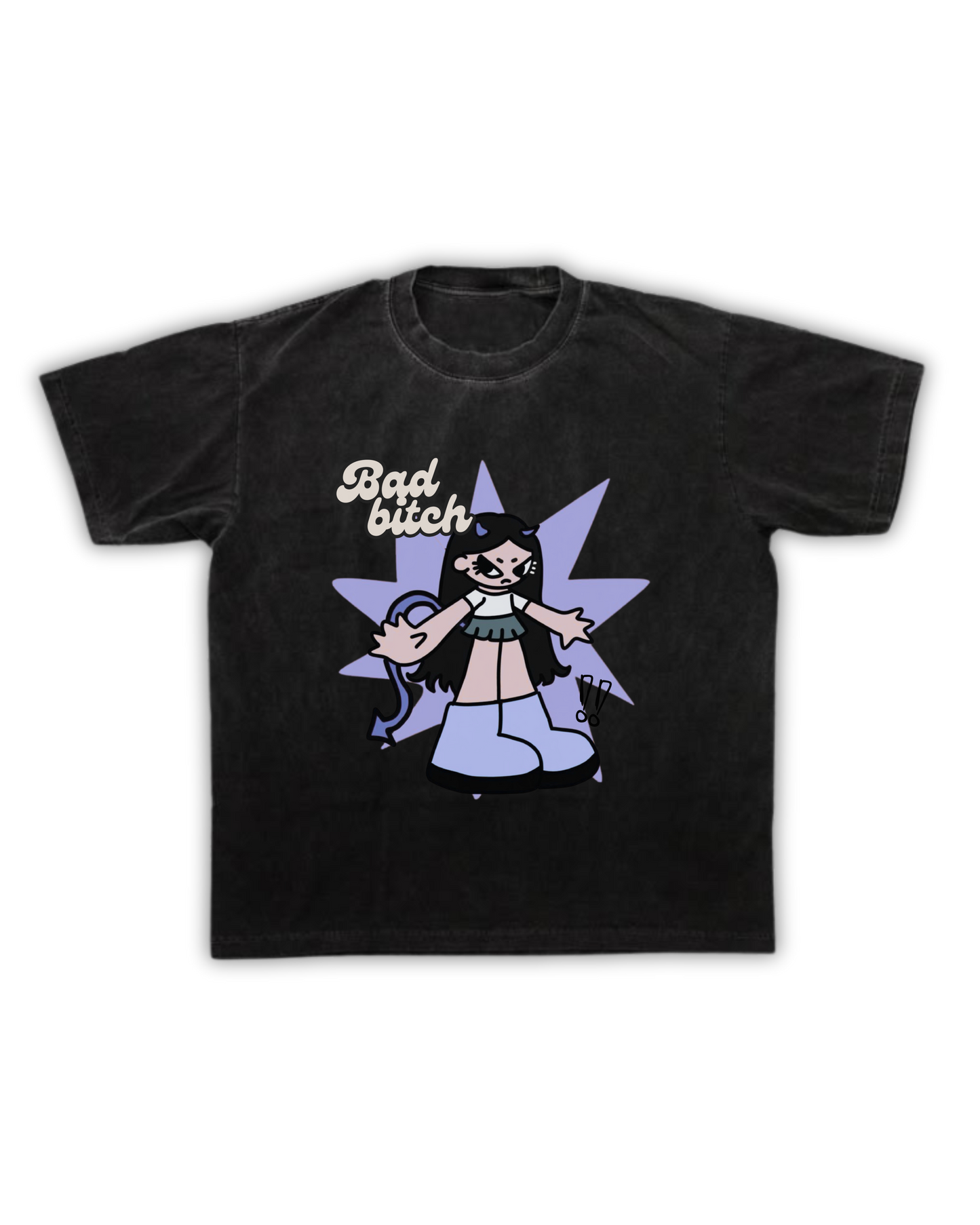 Bad Bitch Streetwear T-Shirt – Oversized Fit, Feminine Energy