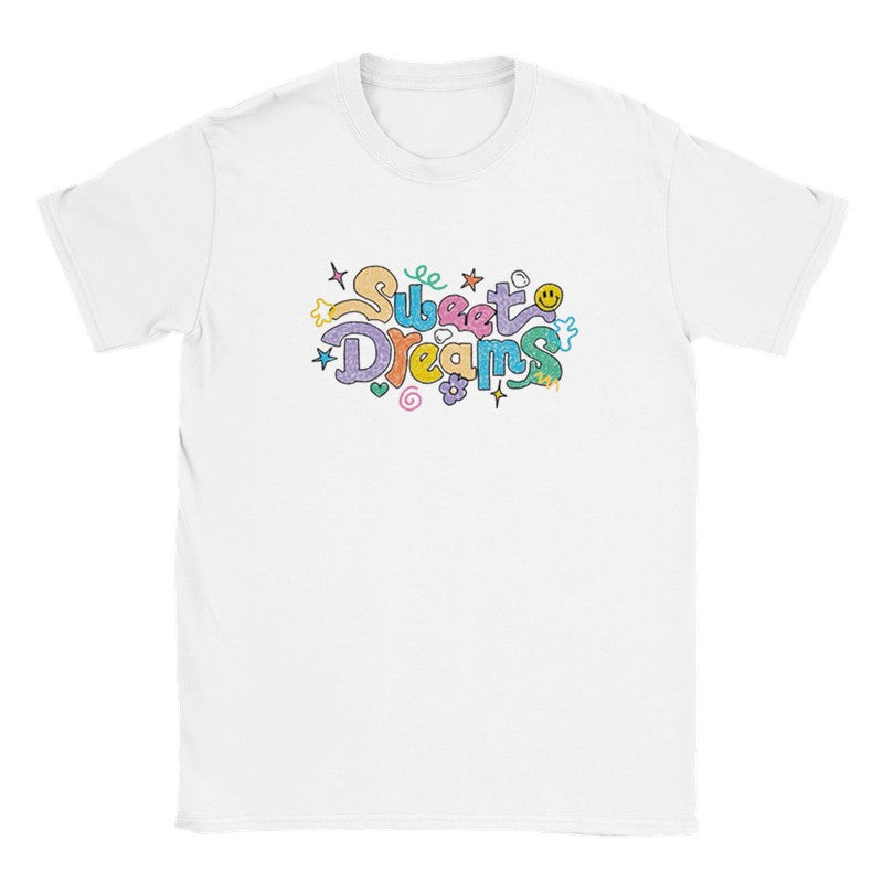 Sweet Dreams Oversized Streetwear T-Shirt for Men & Women Soft Cotton Casual Unisex Shirt