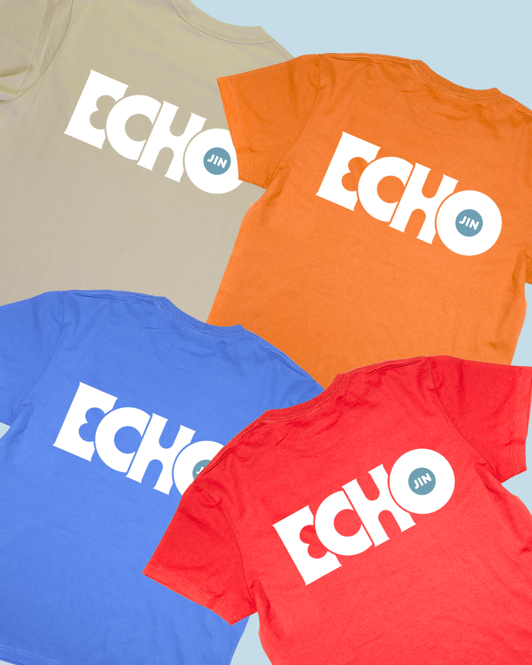 BTS Jin "Echo" T-Shirt – Soft Cotton Kpop Tee for ARMY, Minimalist Korean Merch for Fans