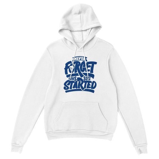 "Never Forget Why You Started" Streetwear Hoodie – Motivational Pullover Hoodie for Men & Women