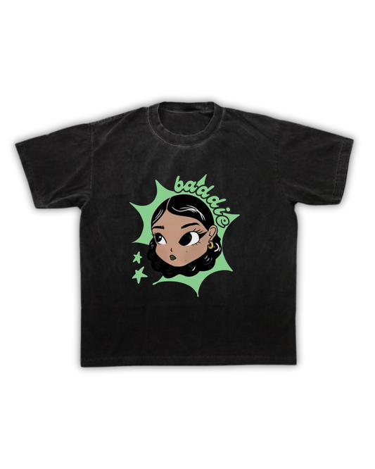 Baddie Graphic T-Shirt for Women – Streetwear Aesthetic Tee, Soft Cotton, Bold Urban Style