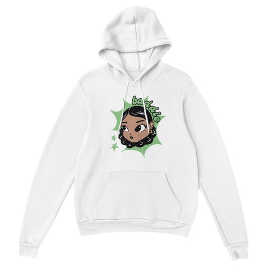 Baddie Oversized Pullover Hoodie for Women Streetwear Aesthetic, Soft Cotton, Bold Graphic