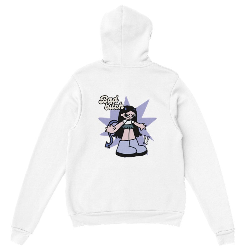 Bad Bitch Pullover Streetwear Hoodie – Double Sided Design, Bold, Cozy & Statement-Making