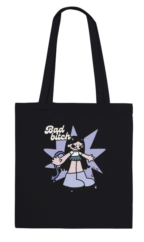 Bad Bitch 100% Cotton Tote Bag – Bold, Reusable, Unapologetic.