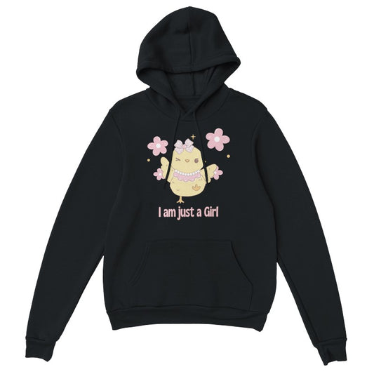 I'm Just a Girl Oversized Streetwear Hoodie – Pullover Hoodie for Girls