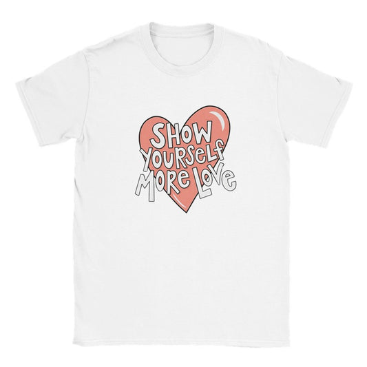 Show Yourself More Love Streetwear T-Shirt – Oversized Self Love Graphic Tee for Men & Women